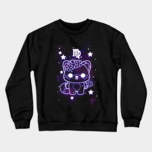 Virgo kawaii zodiac sign Crewneck Sweatshirt